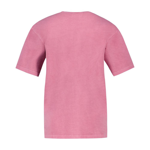 Ganni Cotton t-shirt in pink