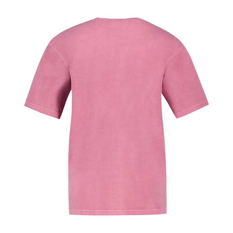 Ganni Cotton t-shirt in pink