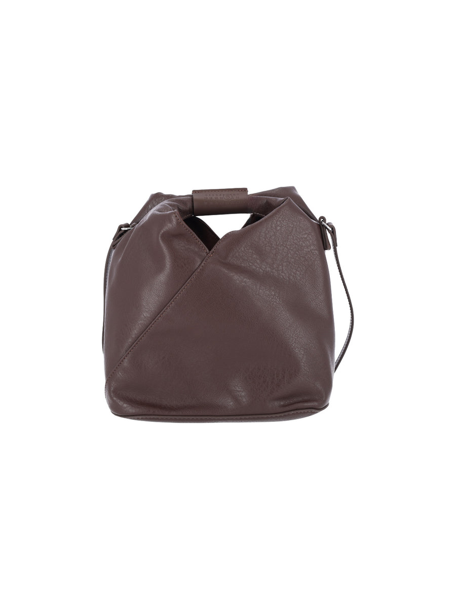 MM6 Maison Margiela 100% Polyethylene top handle bag in brown