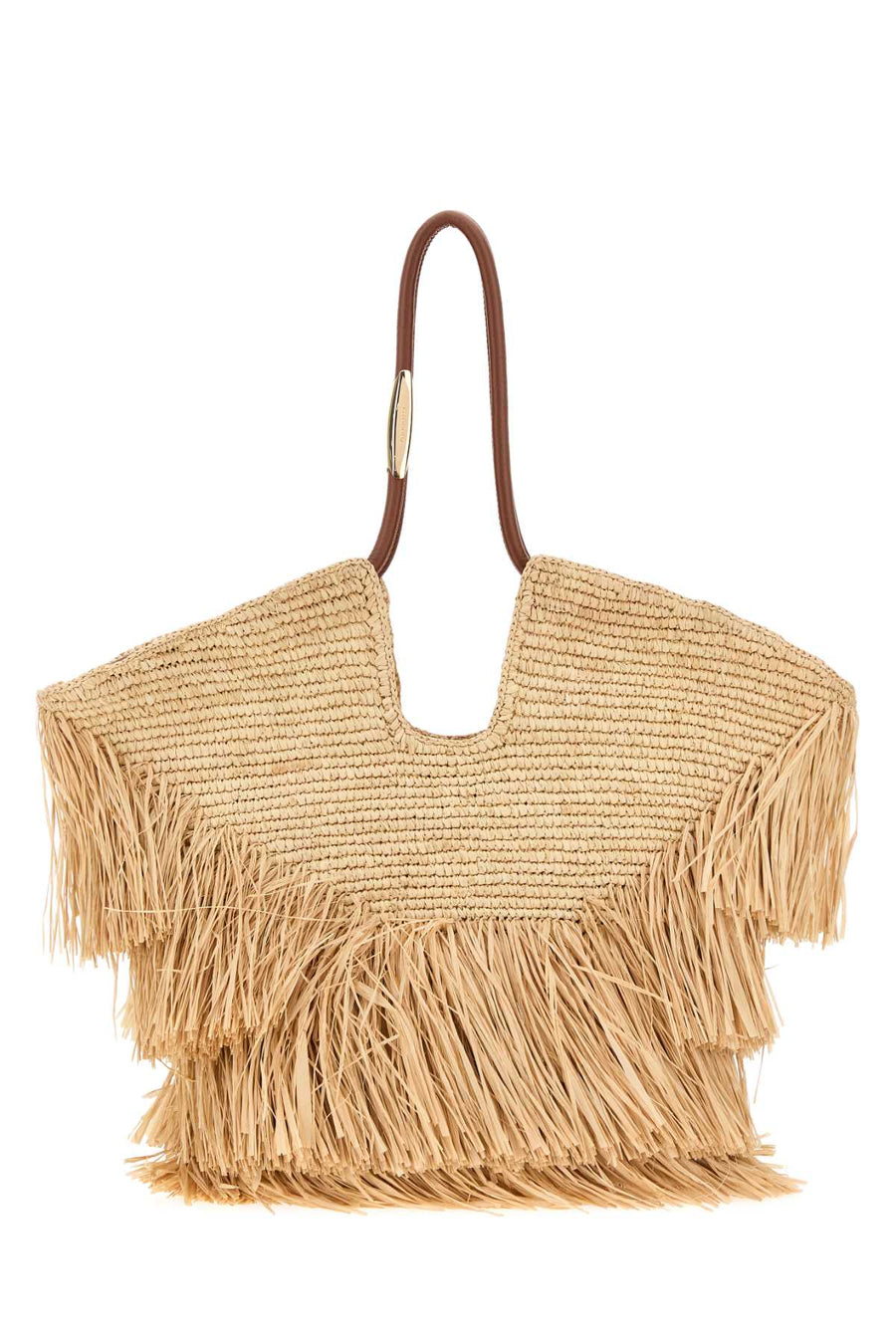 Raffia Medium Goldentime Shopping Bag Natural Borse A Mano