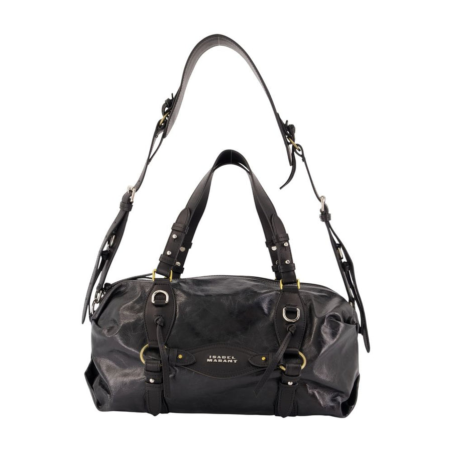 Isabel Marant cowhide shoulder bag in black