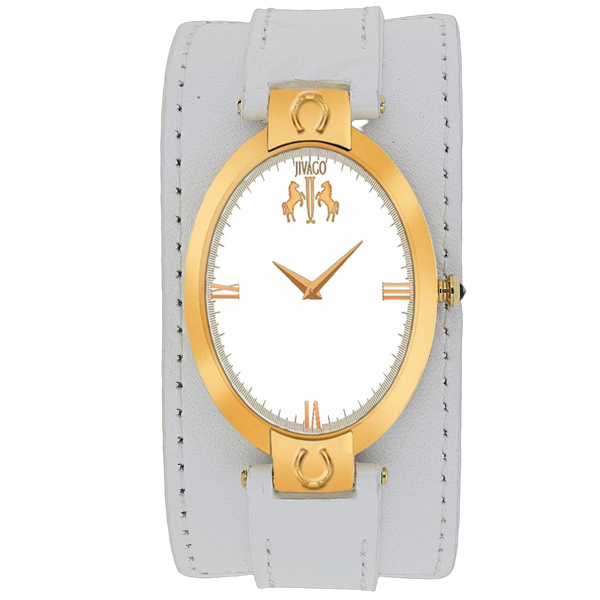 Jivago Stainless steel case watch in white