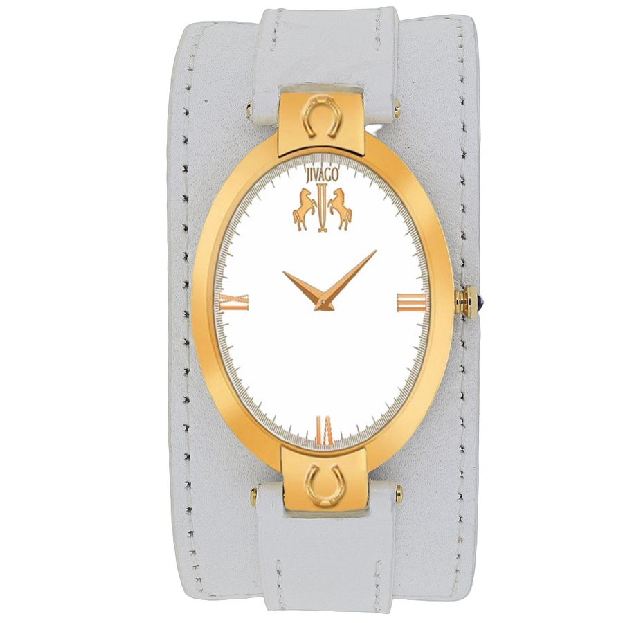 Jivago Stainless steel case watch in white