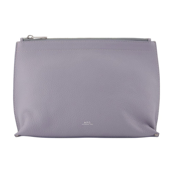 A.P.C. Cowhide toiletry bag in purple