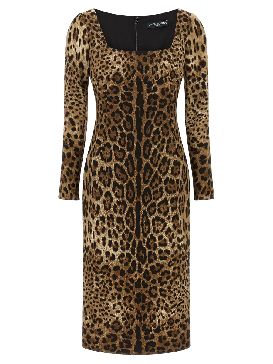 Dolce & Gabbana 95% Viscose dress in brown