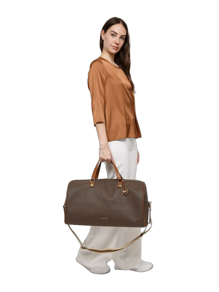Michael Kors 100% Polyvinyl Chloride duffle bag in brown
