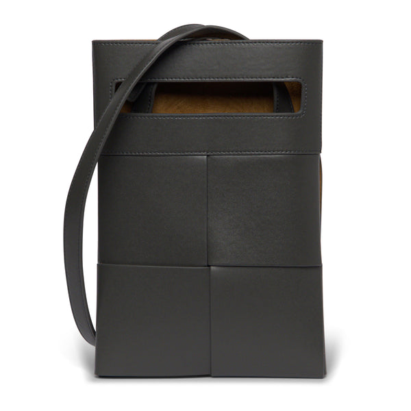 Bottega Veneta Calfskin leather crossbody bag in gray