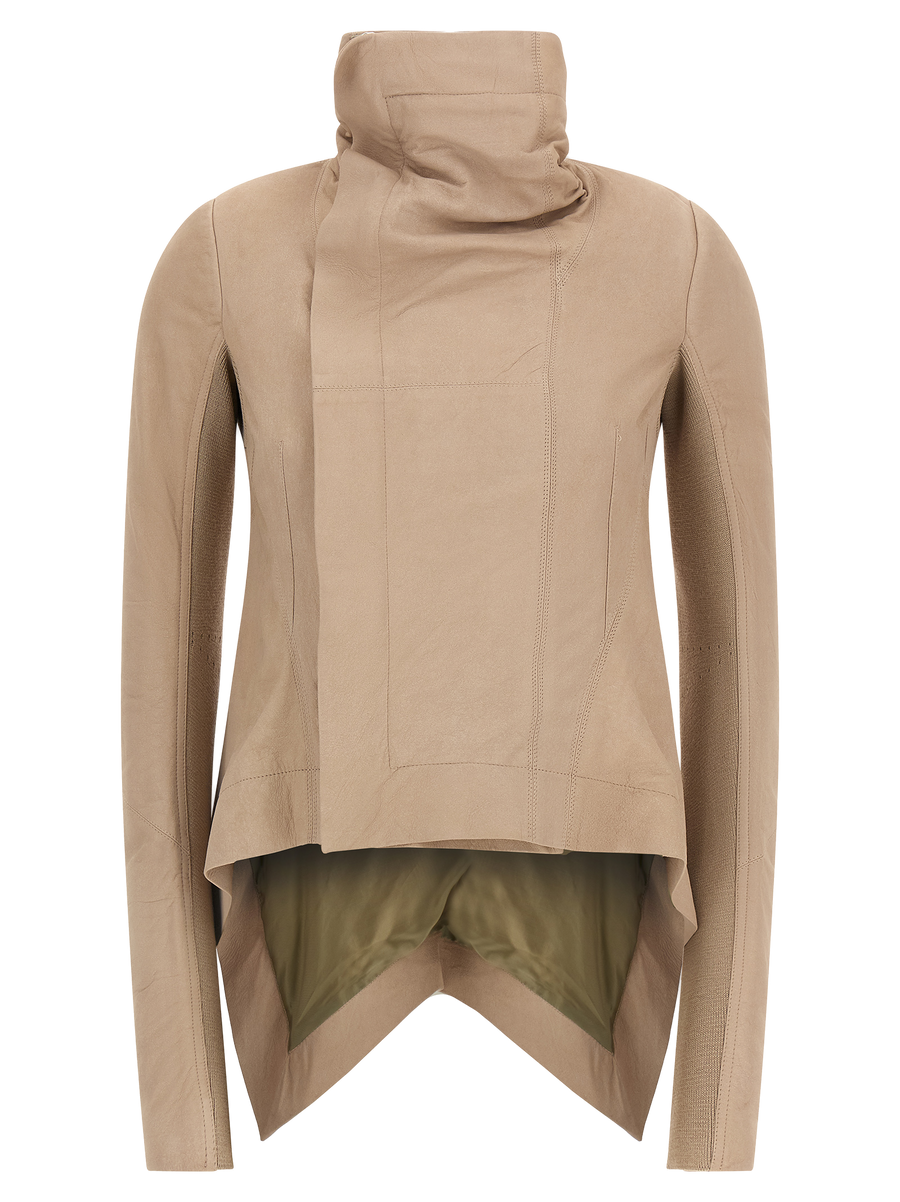 Beige Lamb Leather Jacket Clothing