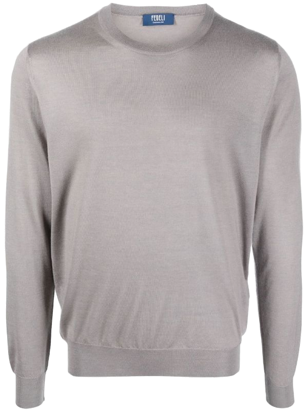 Fedeli Cashmere 70% sweater in grey