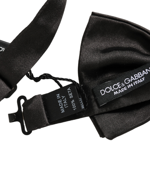 Dolce & Gabbana 100% Silk bow tie in black
