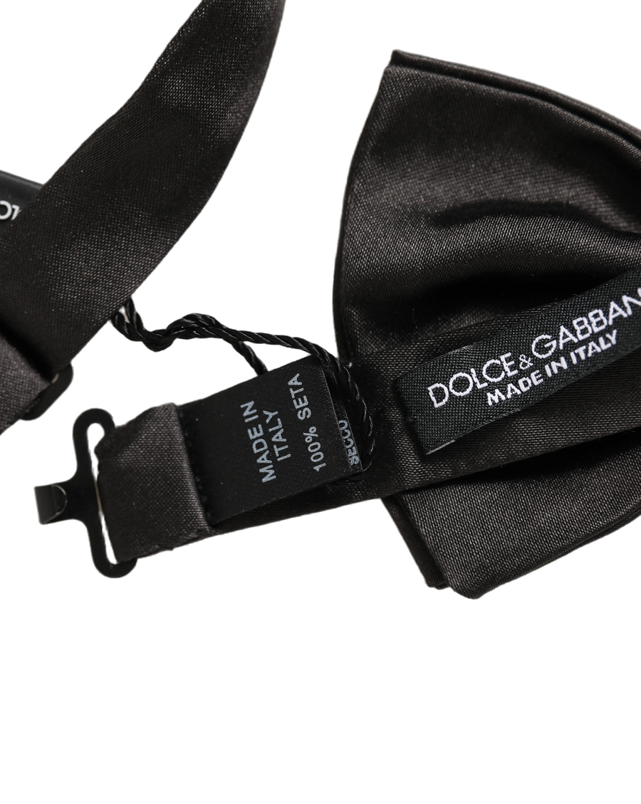 Dolce & Gabbana 100% Silk bow tie in black
