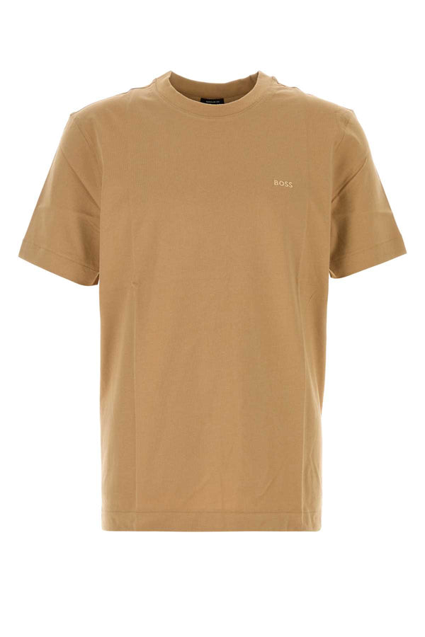 Camel Cotton T-Shirt Mediumbeige Exterior