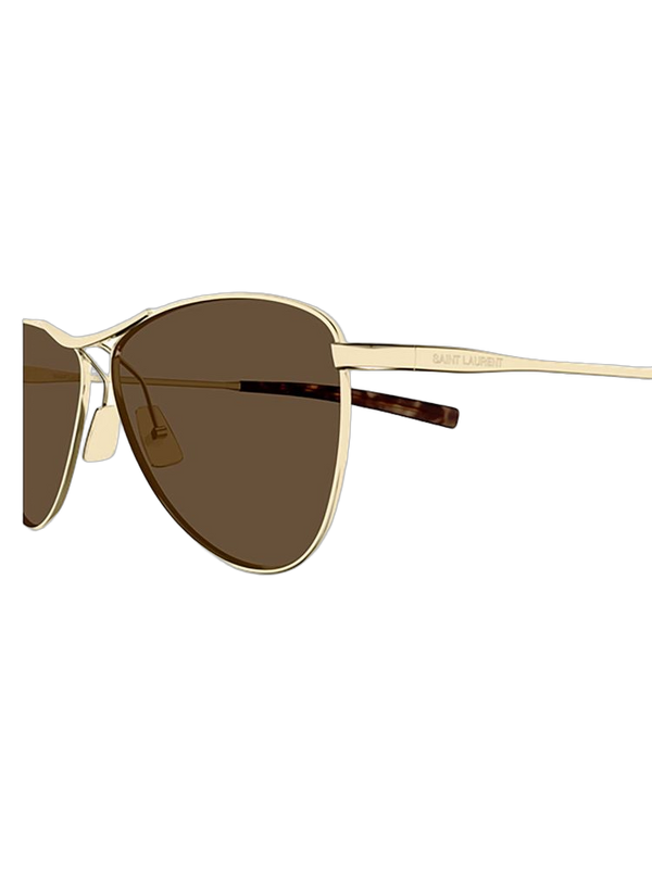 Saint Laurent Vesper Metal frame sunglasses in gold