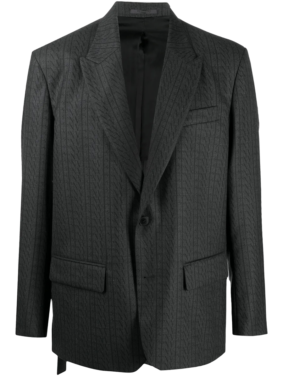 Valentino wool blazer in gray