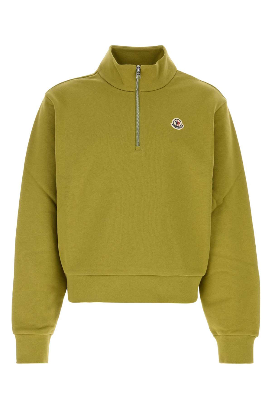 Pistachio Green Cotton Sweatshirt Acidgreen Exterior: Maglieria