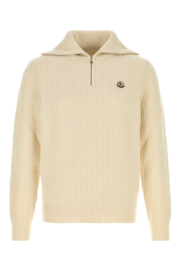 Ivory Wool Sweater Cream Exterior: Virgin Maglieria