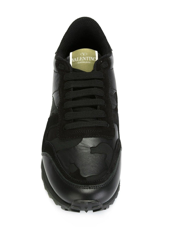 Valentino Leather sneaker in black