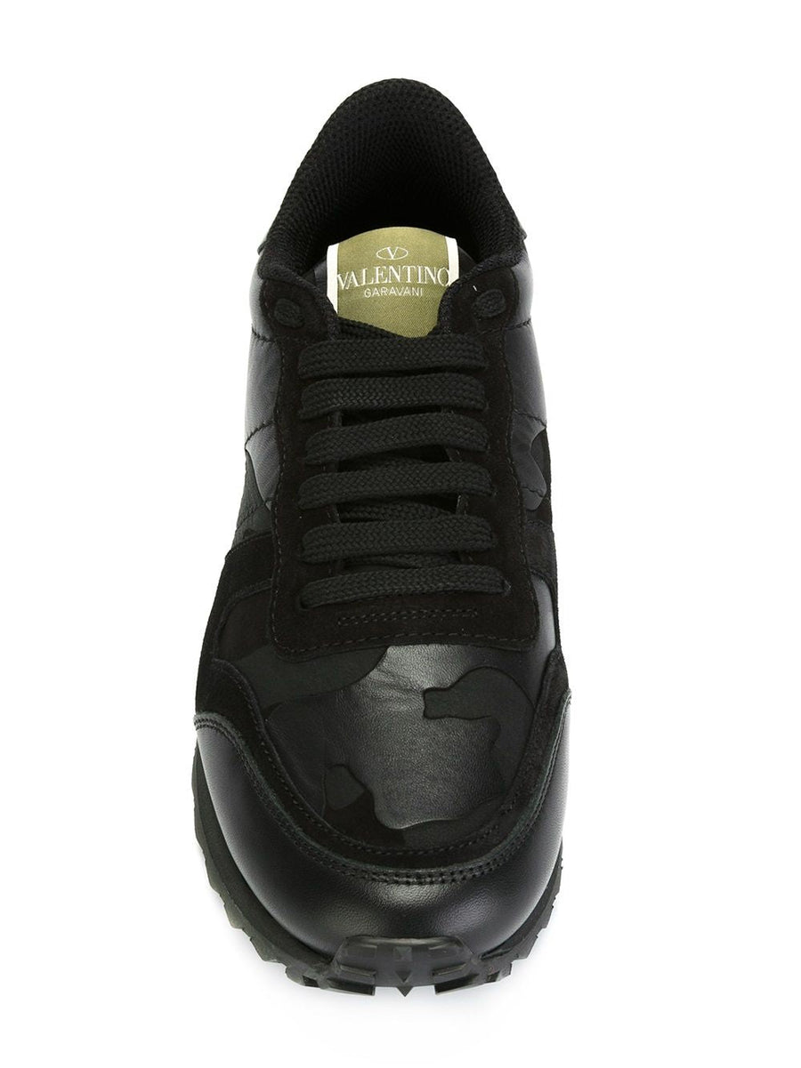 Valentino Leather sneaker in black