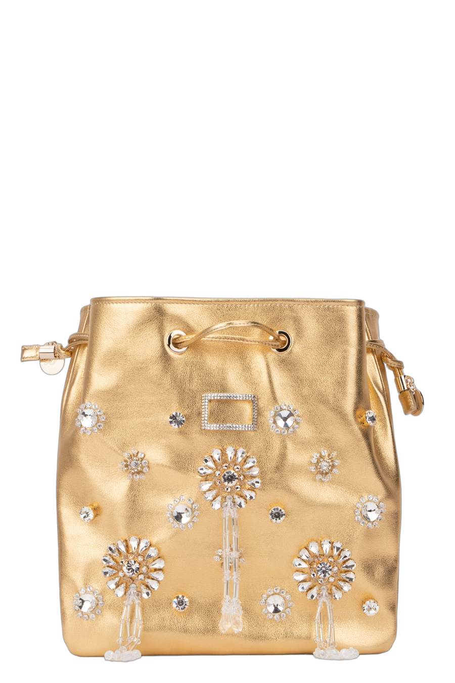 Roger Vivier Metallic leather shoulder bag in gold