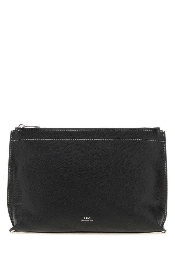 Black Leather Clou Pouch Noir Borse A Tracolla
