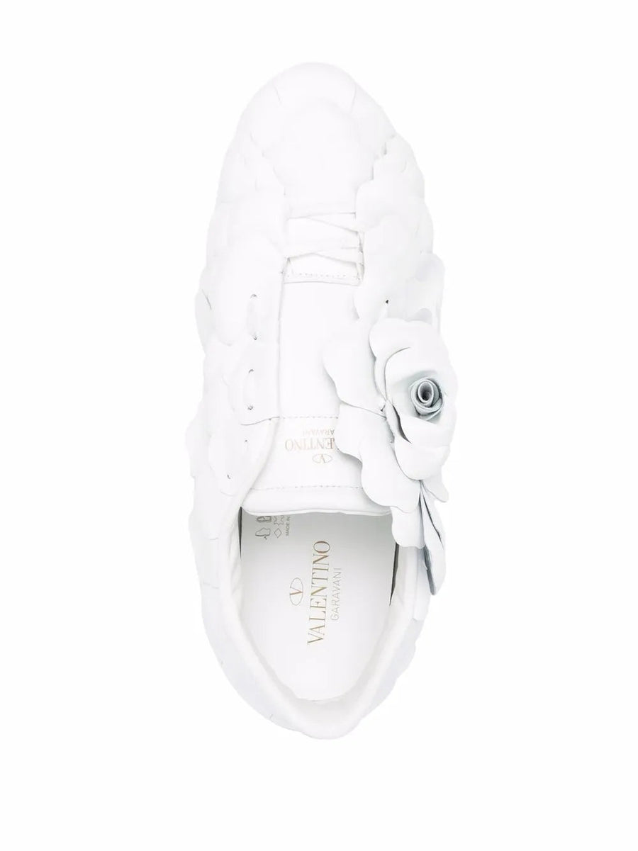 Valentino Leather sneaker in white