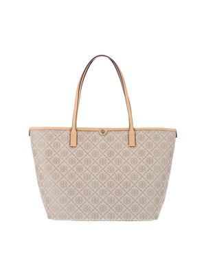Tory Burch 56% Cotton tote bag in white