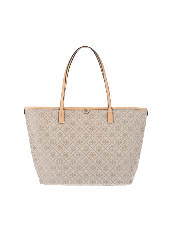 Tory Burch 56% Cotton tote bag in white