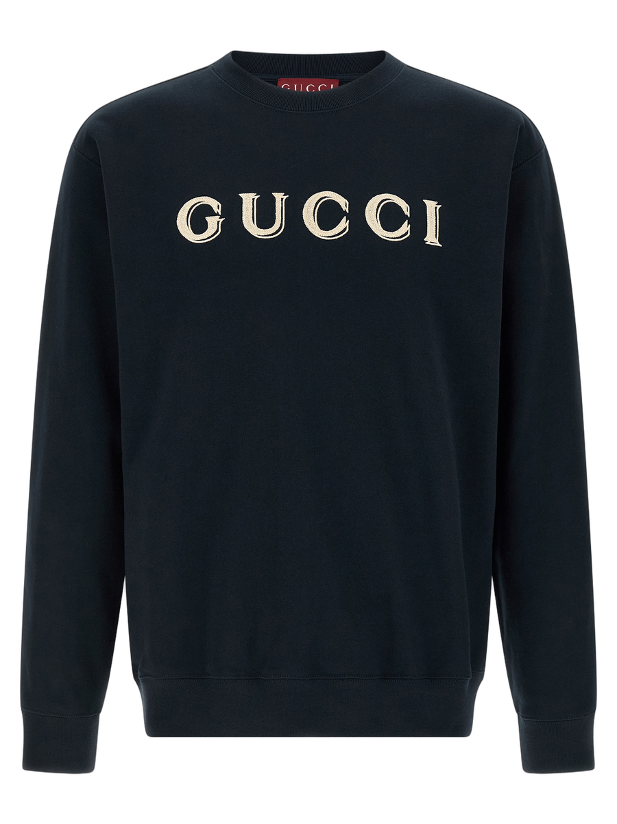 Gucci 100% cotton sweatshirt in black