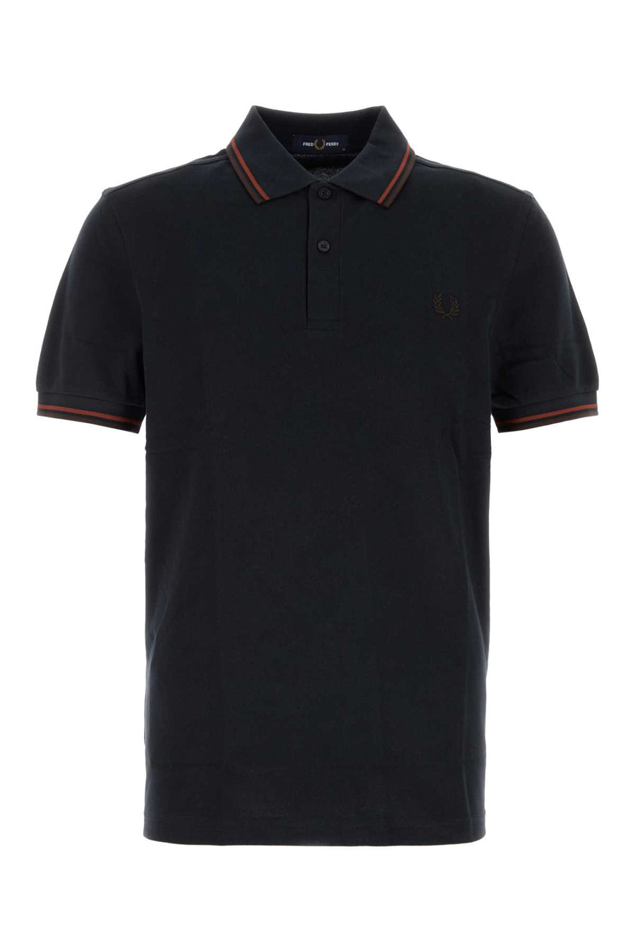 Navy Blue Piquet Polo Shirt Nvybrndyrchbrn Exterior: Cotton