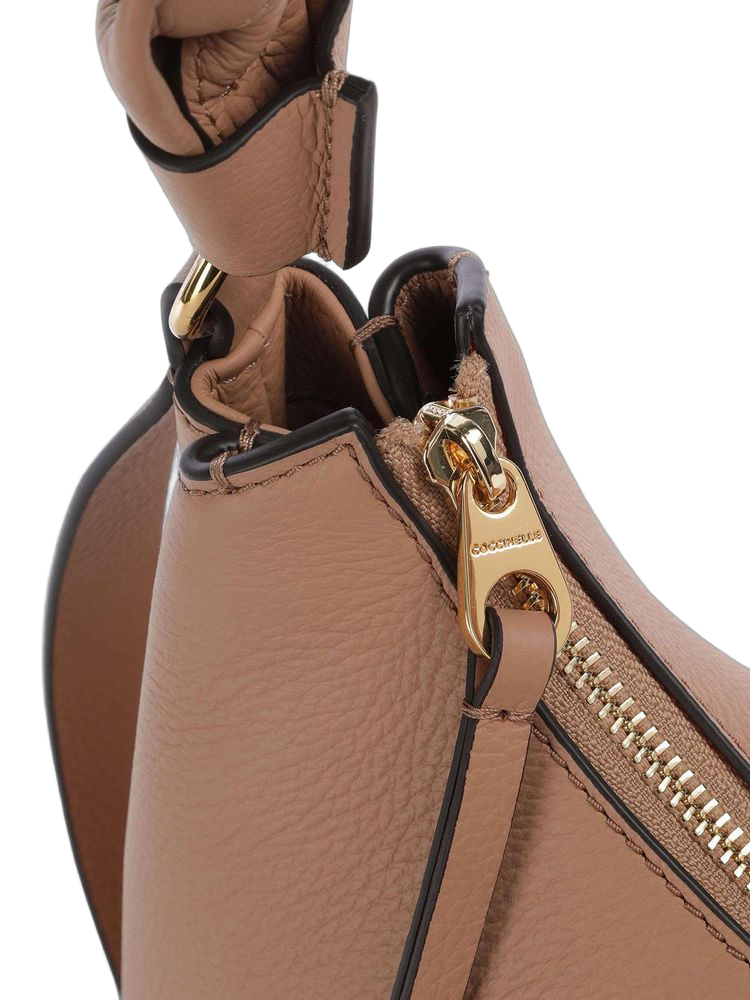 Coccinelle 100% Cowhide shoulder bag in beige