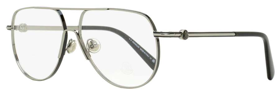 Moncler Pilot Eyeglasses Ml5202 014 Ruthenium-Black 56mm Ruthenium/black Metal/plastic(acetate)
