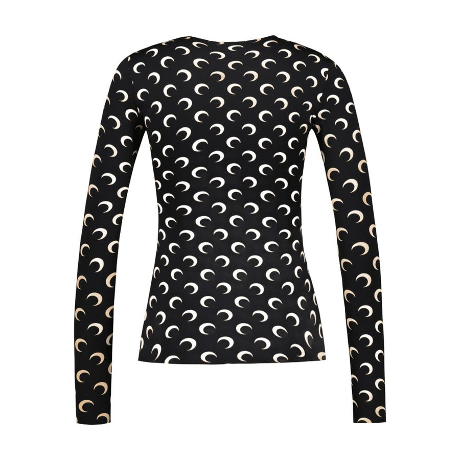 Marine Serre Cotton t-shirt in black