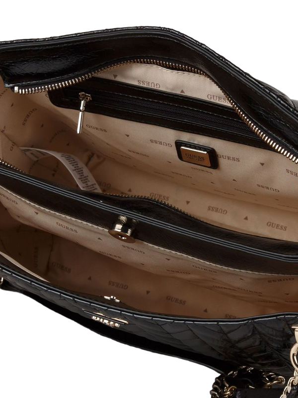 Guess 100% Polyurethane tote bag in black