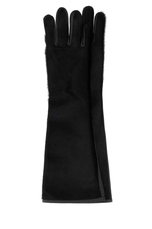 Loulou De Saison Exterior: 100% Leather gloves in black