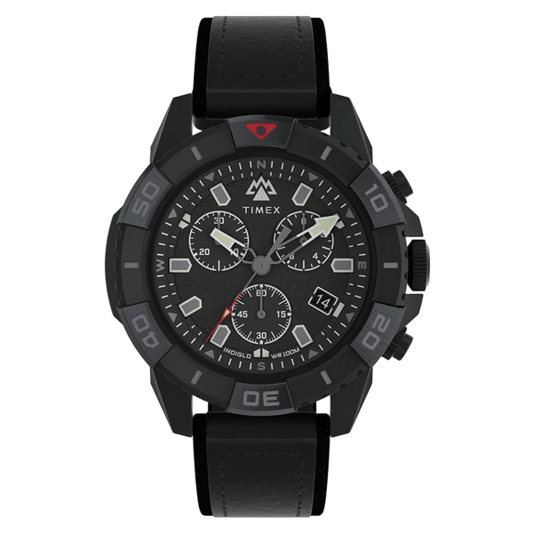 Timex Stainless steel case watch in black