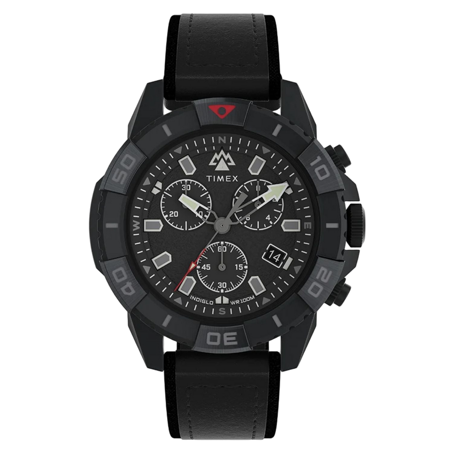 Timex Stainless steel case watch in black