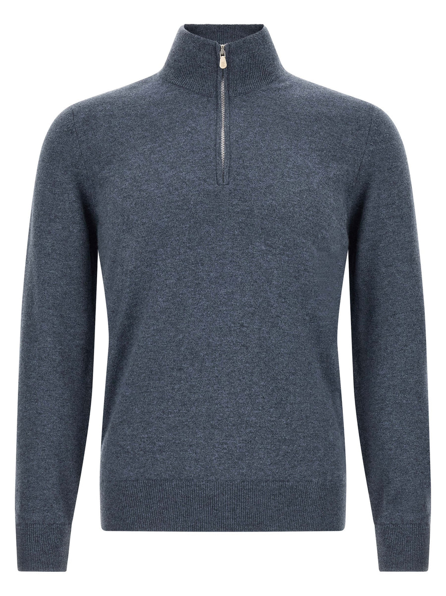Brunello Cucinelli 100% cashmere sweater in blue