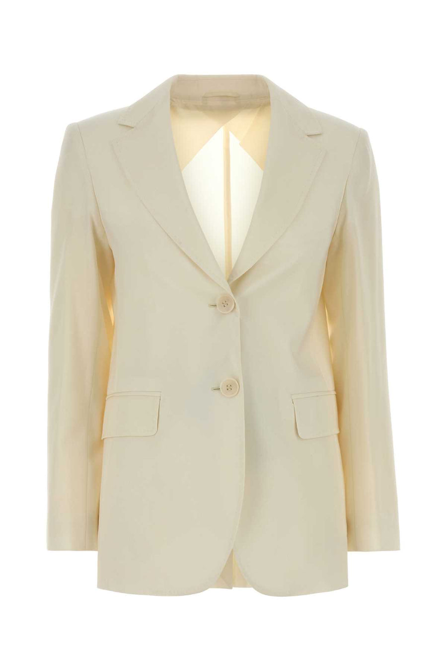 Cream Wool Assenzi Blazer Bianco Burro Giacche E Gilet