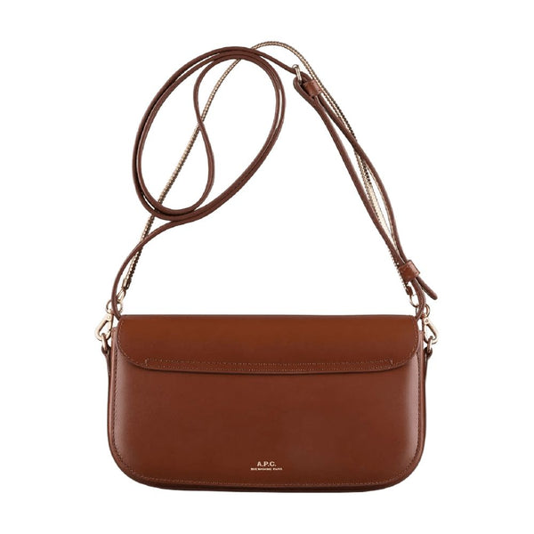 A.P.C. Calfskin crossbody bag in brown