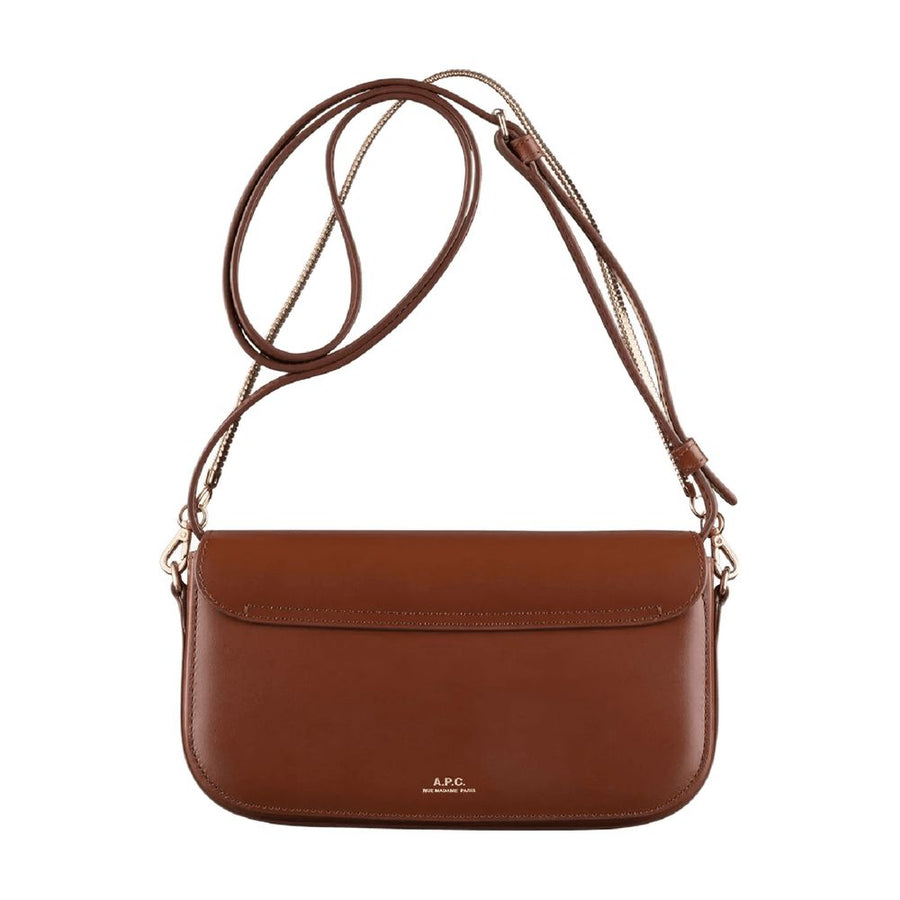 A.P.C. Calfskin crossbody bag in brown