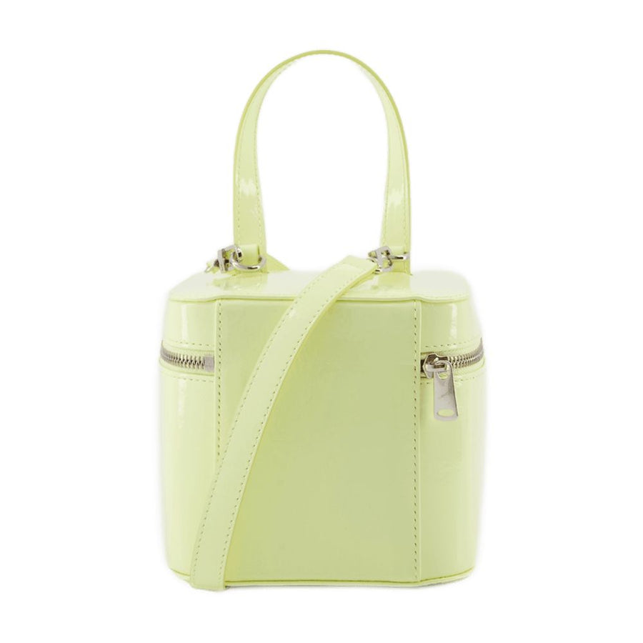 Coperni canvas top handle bag in yellow