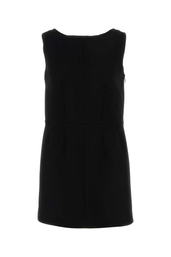 Black Wool Dress Nero Abiti