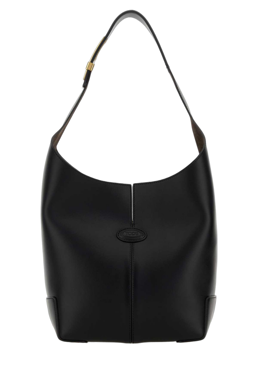 Tod's Exterior: 100% Calf; Lining: 100% Suede; Finishing: Golden metal shoulder bag in black