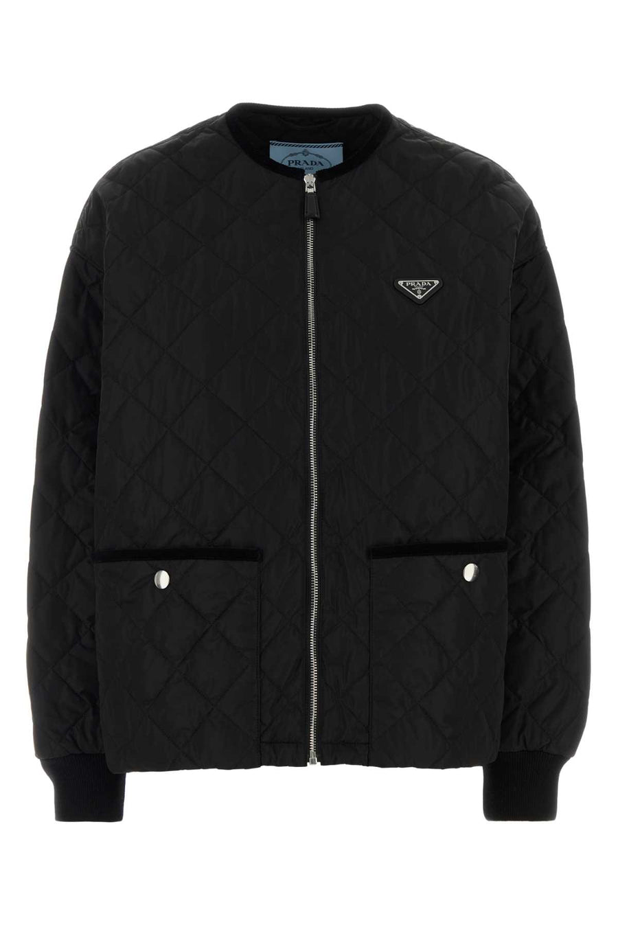 Black Polyester Jacket Nero Giubbini
