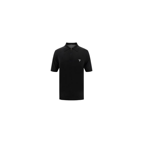 Black Wool Oves Aries Polo Shirt