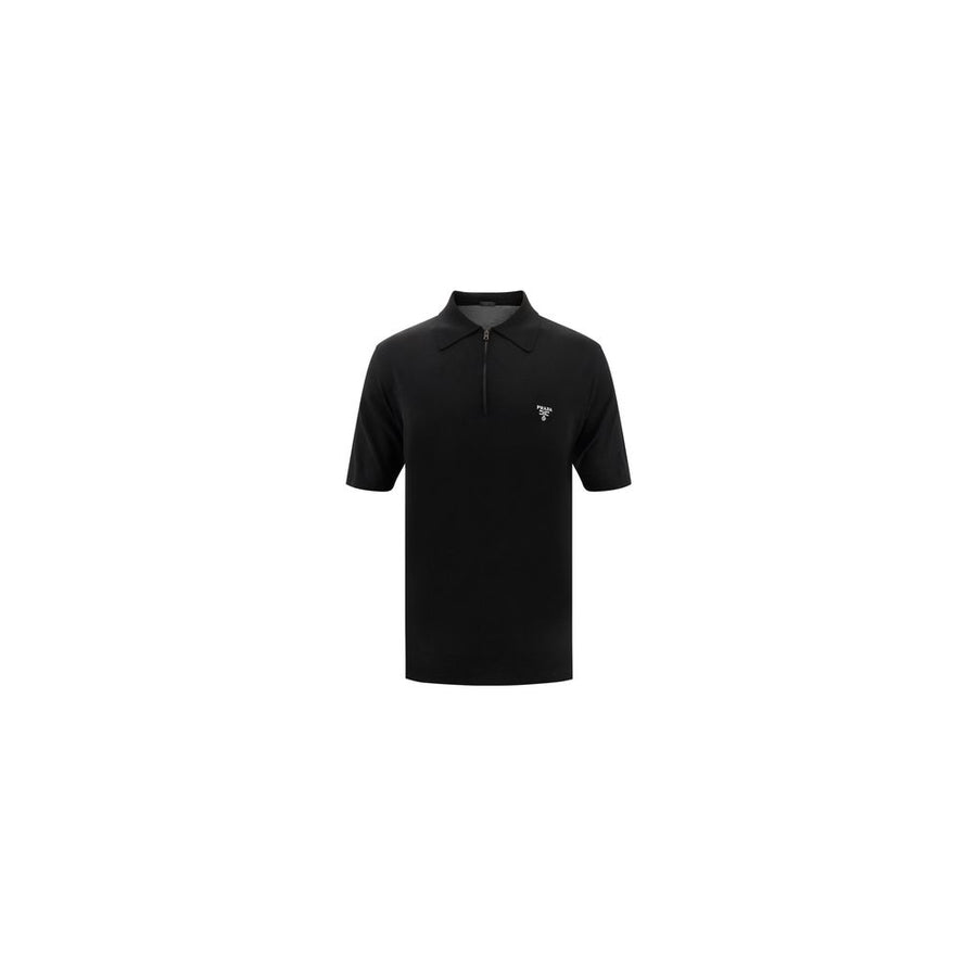 Black Wool Oves Aries Polo Shirt