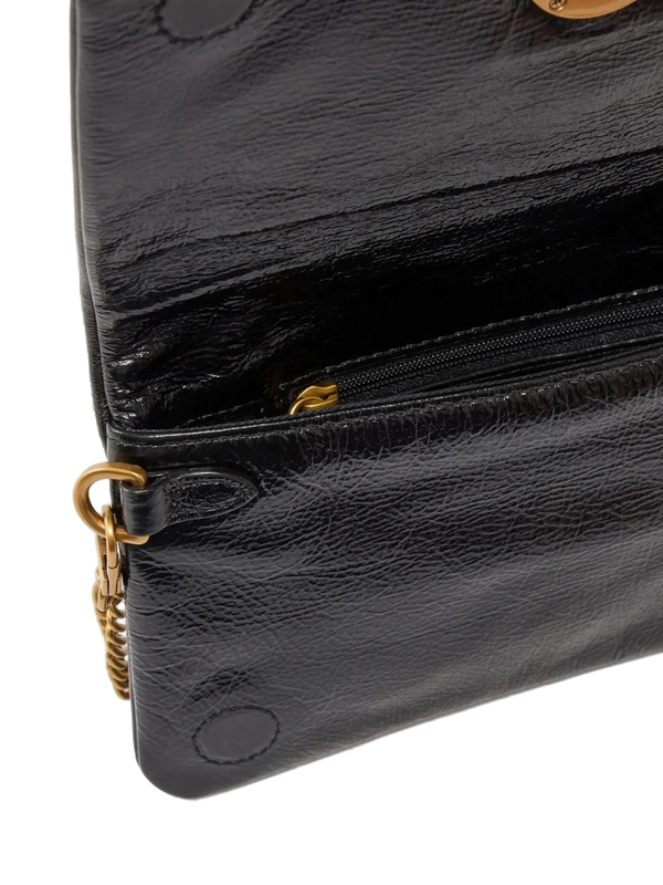 Pinko 100% Sheepskin shoulder bag in black