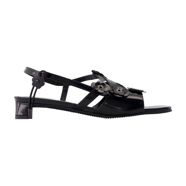 Cbarna Box Sandals - Cecilie Bahnsen Leather Black Calfskin Shoes /