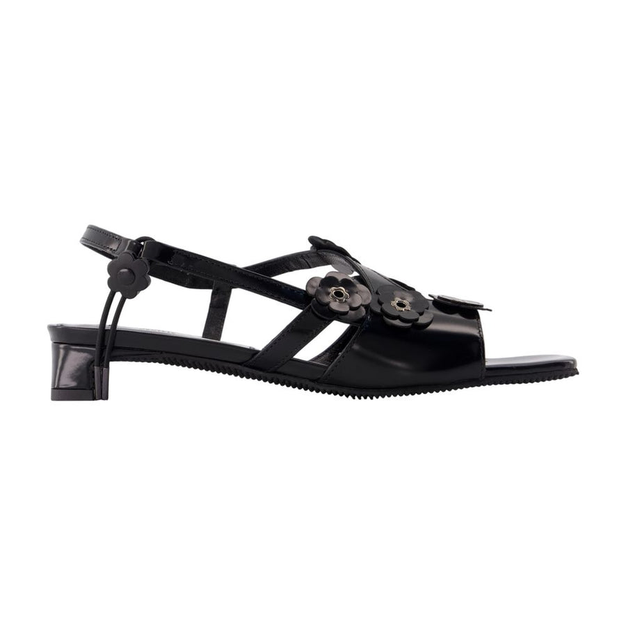 Cbarna Box Sandals - Cecilie Bahnsen Leather Black Calfskin Shoes /