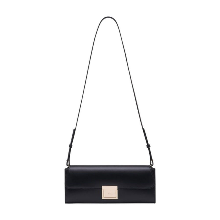AMI Paris Calfskin crossbody bag in black